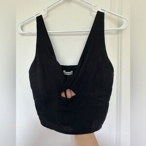 Abercrombie cut out cropped tank